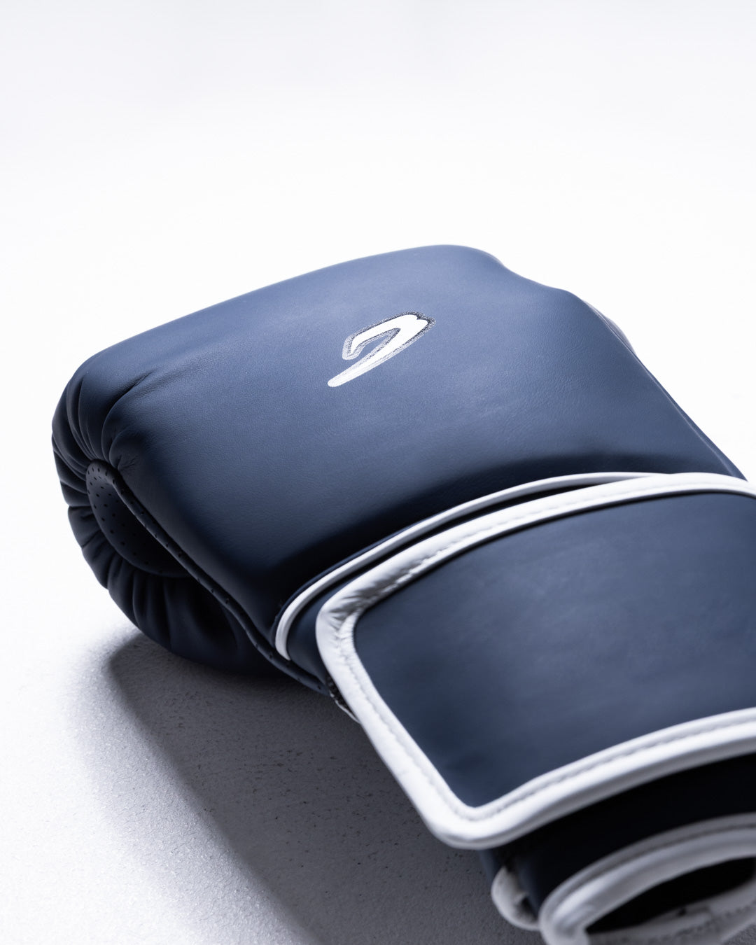 Strike-Three Twin Strap Boxing Gloves - Blue/White