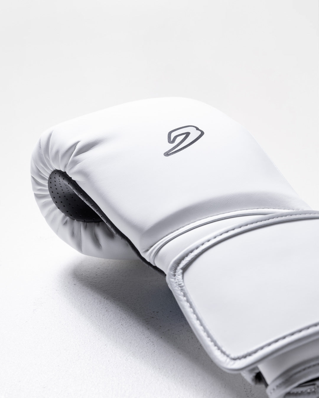 Strike-Three Twin Strap Boxing Gloves - White/Black