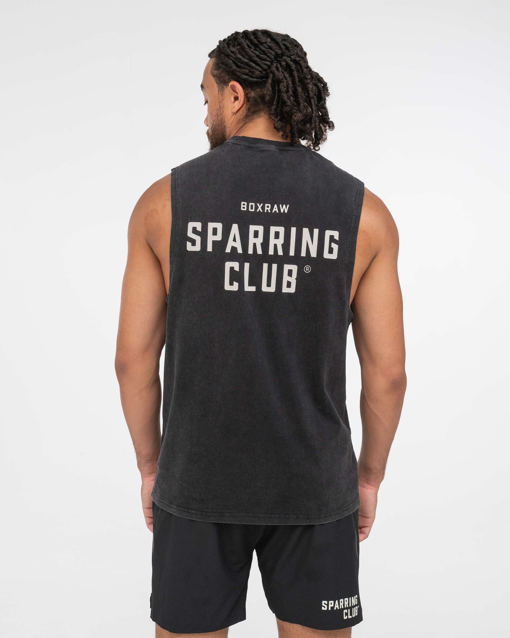 Sparring Club Muscle Tank - Washed Black