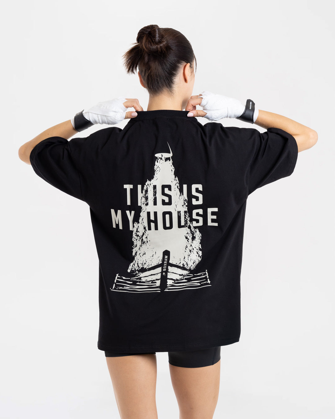 This Is My House Oversized T-Shirt - Black