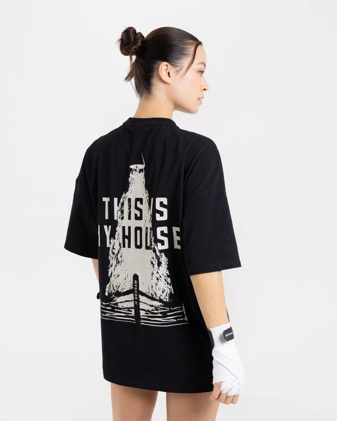 This Is My House Oversized T-Shirt - Black