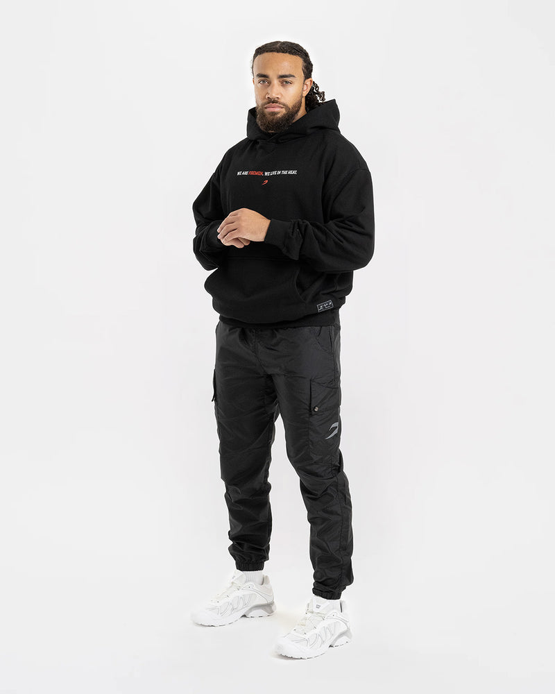 Teddy Atlas Firemen Oversized Hoodie - Black