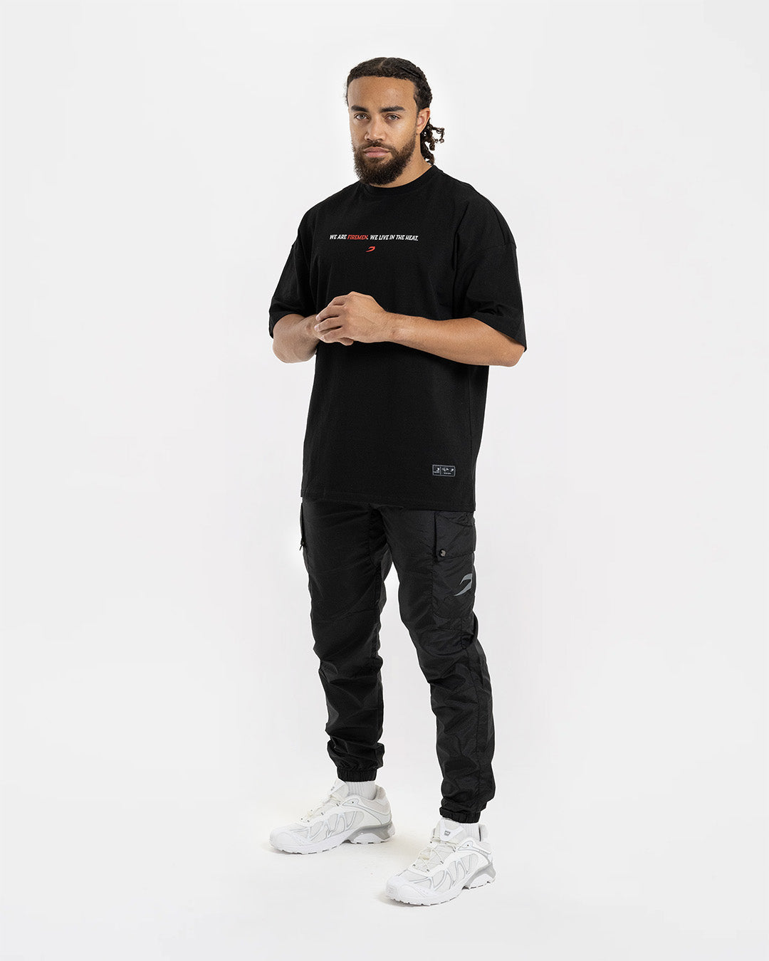 Teddy Atlas Firemen Oversized T-Shirt - Black