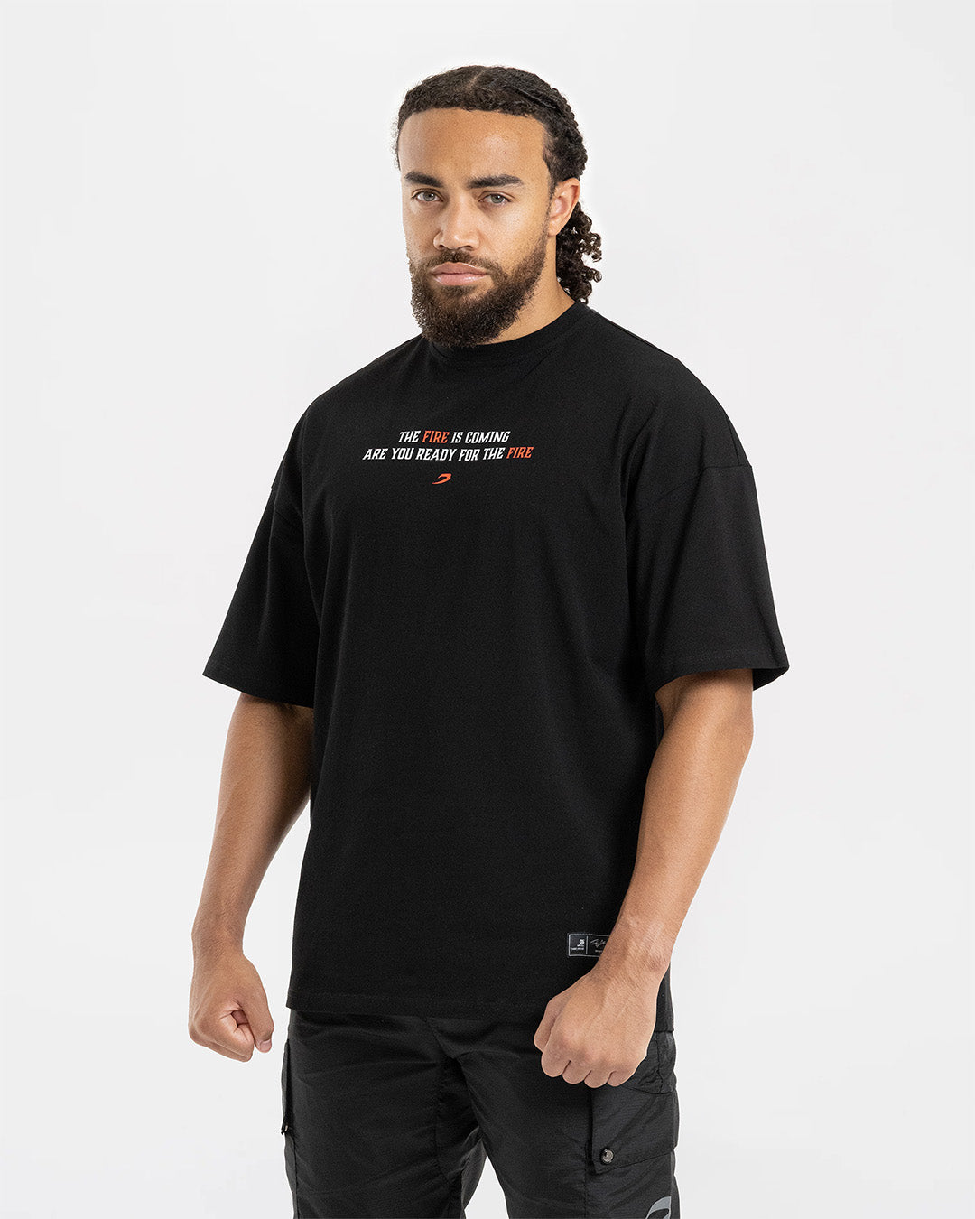 Teddy Atlas Heat Oversized T-Shirt - Black