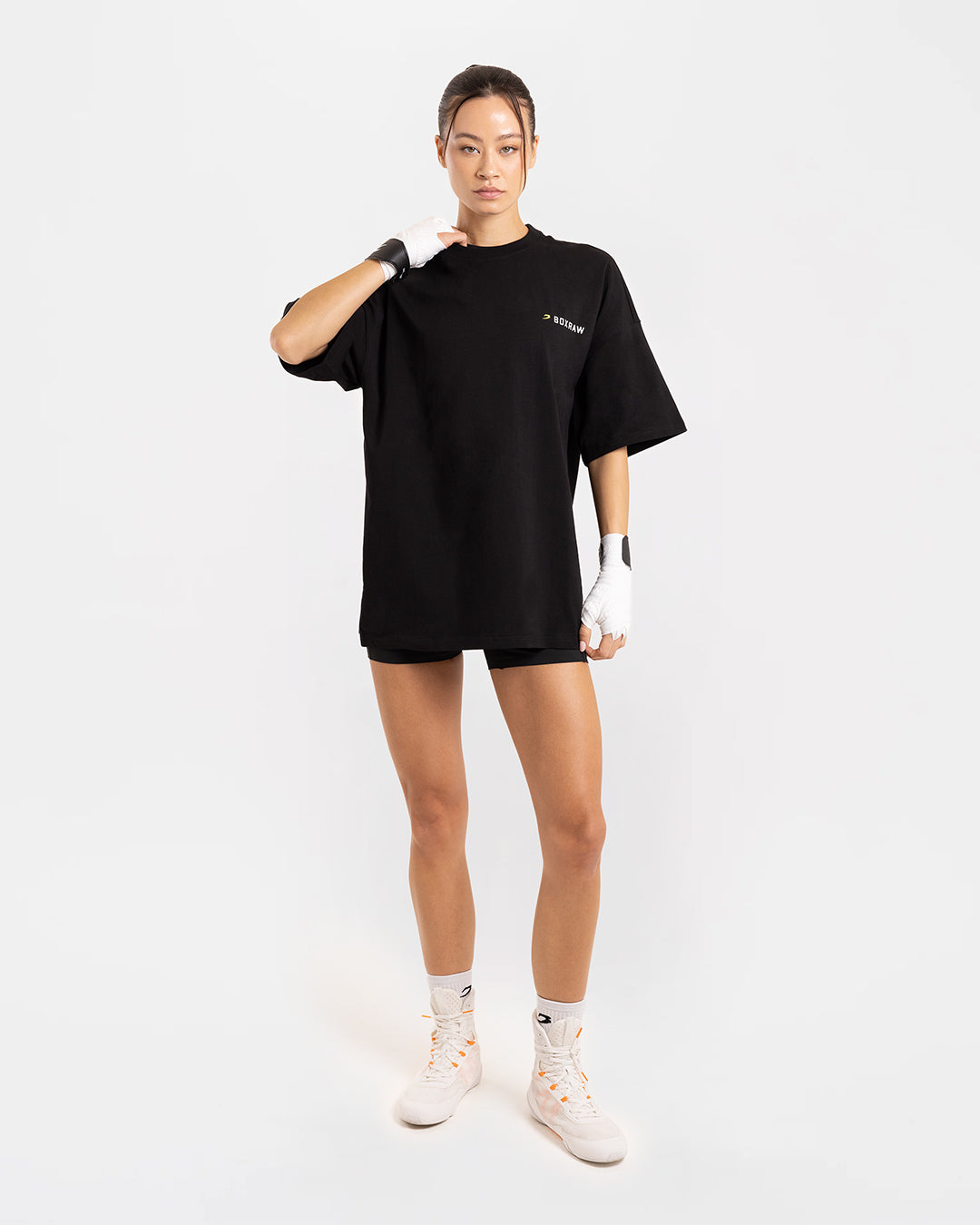 Only Dora S/s Knot Fold-up Top Jrs Negro/equilibrio - Camiseta De Mujer | Nencini Sport Only Dora S/s Knot Fold-up Top Jrs Negro/equilibrio - Camiseta De Mujer | Nencini Sport