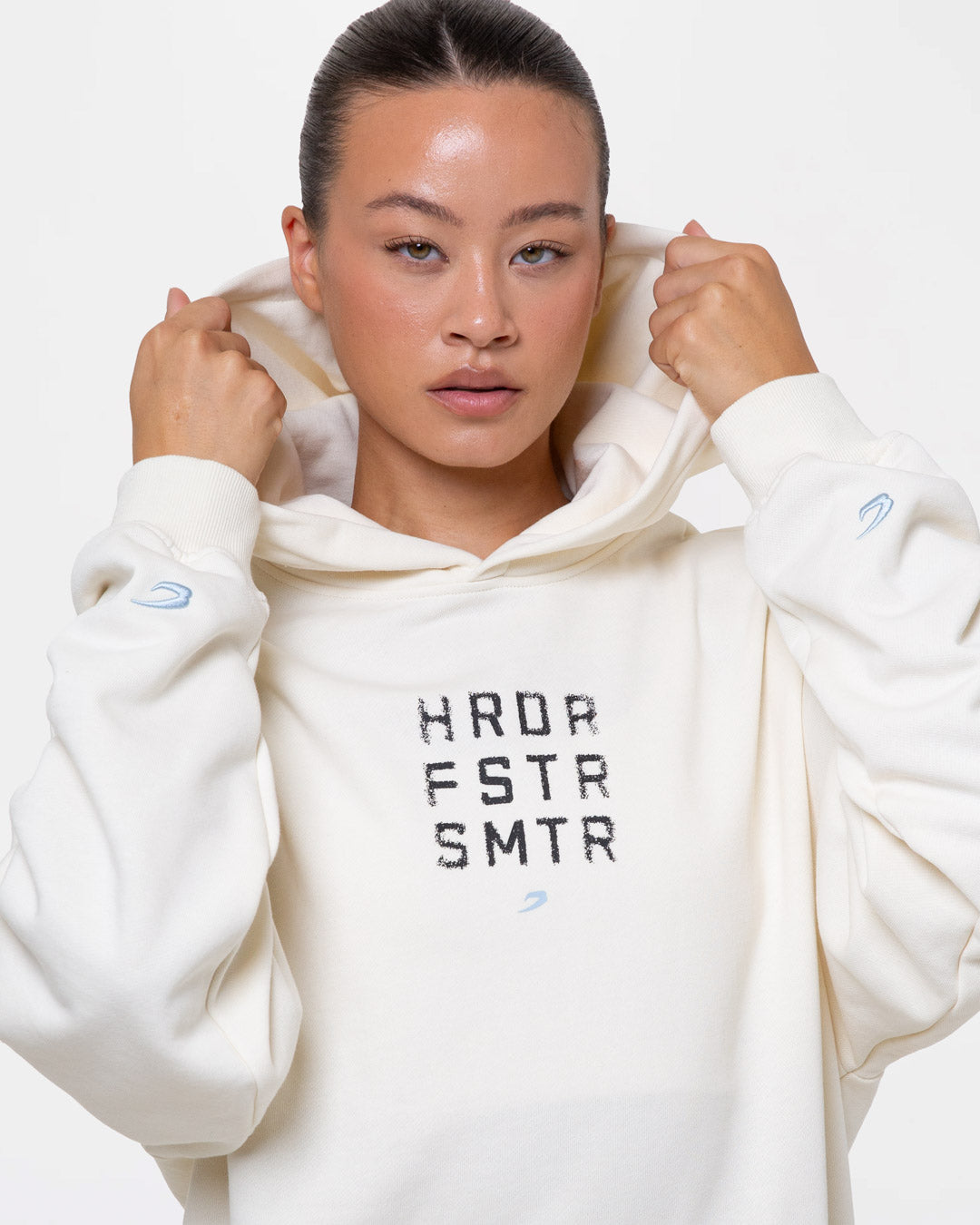 HRDR FSTR SMTR Oversized Hoodie - Ivory