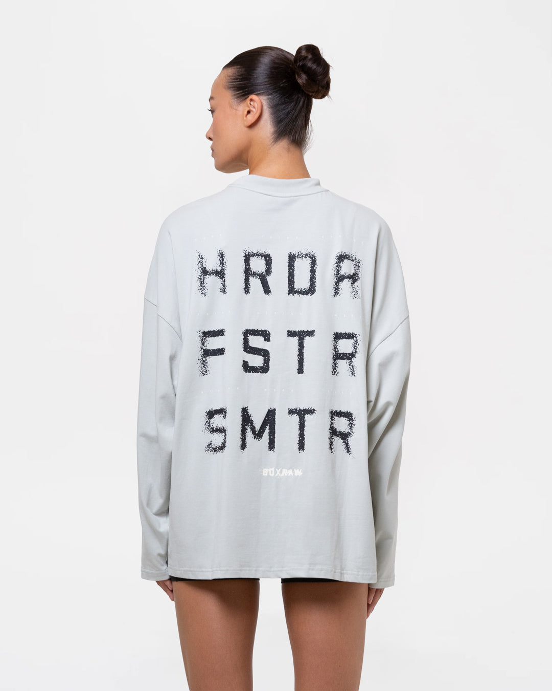 HRDR FSTR SMTR Oversized Long Sleeve T-Shirt - Slate
