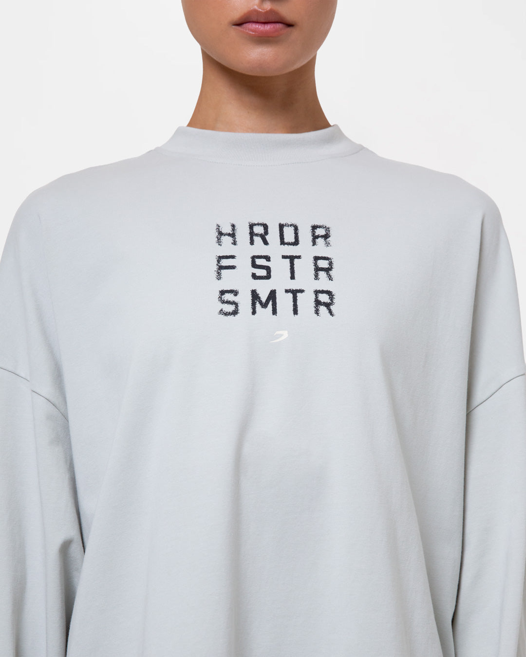 HRDR FSTR SMTR Oversized Long Sleeve T-Shirt - Slate
