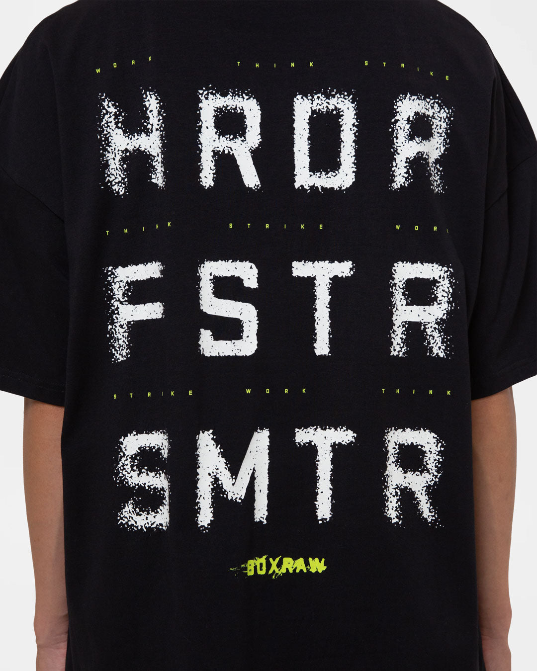 HRDR FSTR SMTR Oversized T-Shirt - Black
