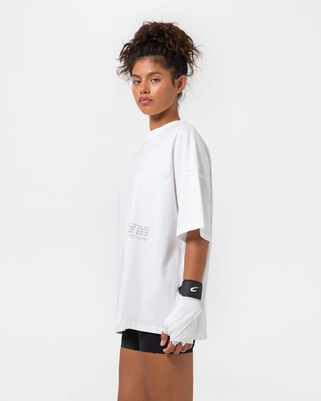 Sparring Club Fire Horse Oversized T-Shirt - Washed Ivory