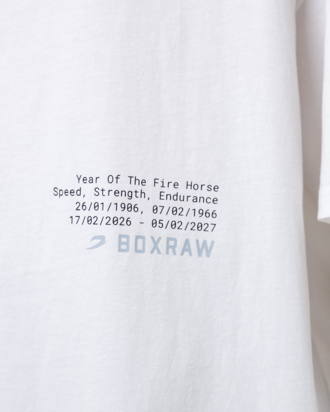 Sparring Club Fire Horse Oversized T-Shirt - Washed Ivory