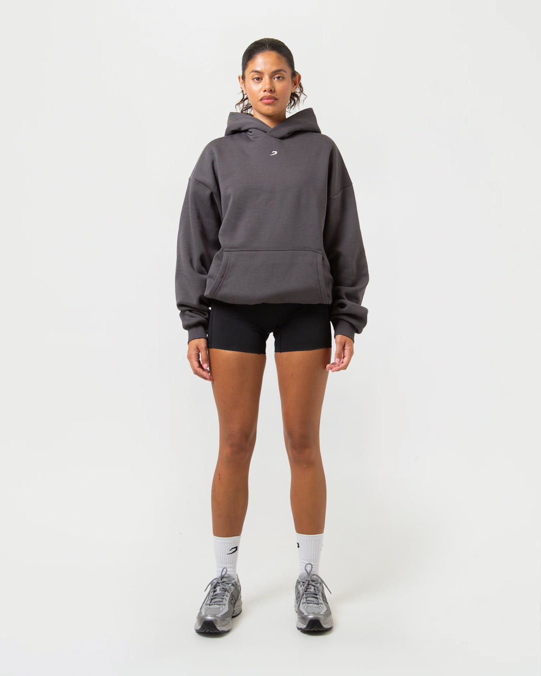 Strike Oversized Hoodie - Charcoal