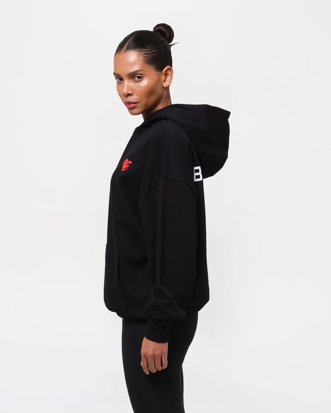 Boxing is Love Oversized Hoodie - Black