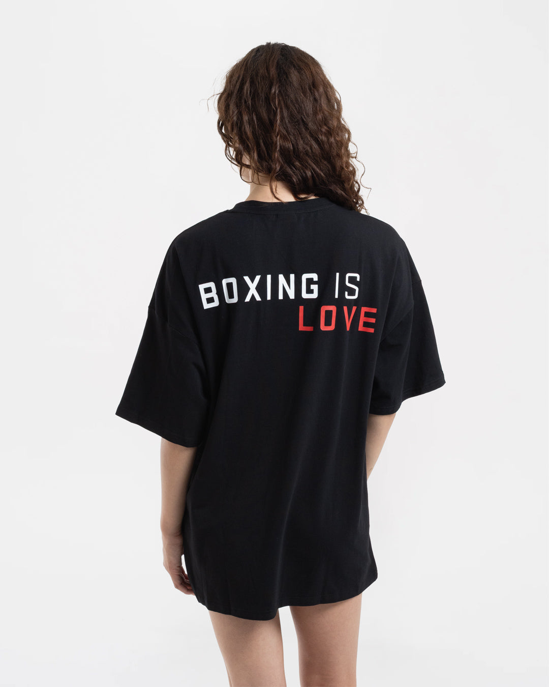 Boxing is Love Oversized T-Shirt - Black