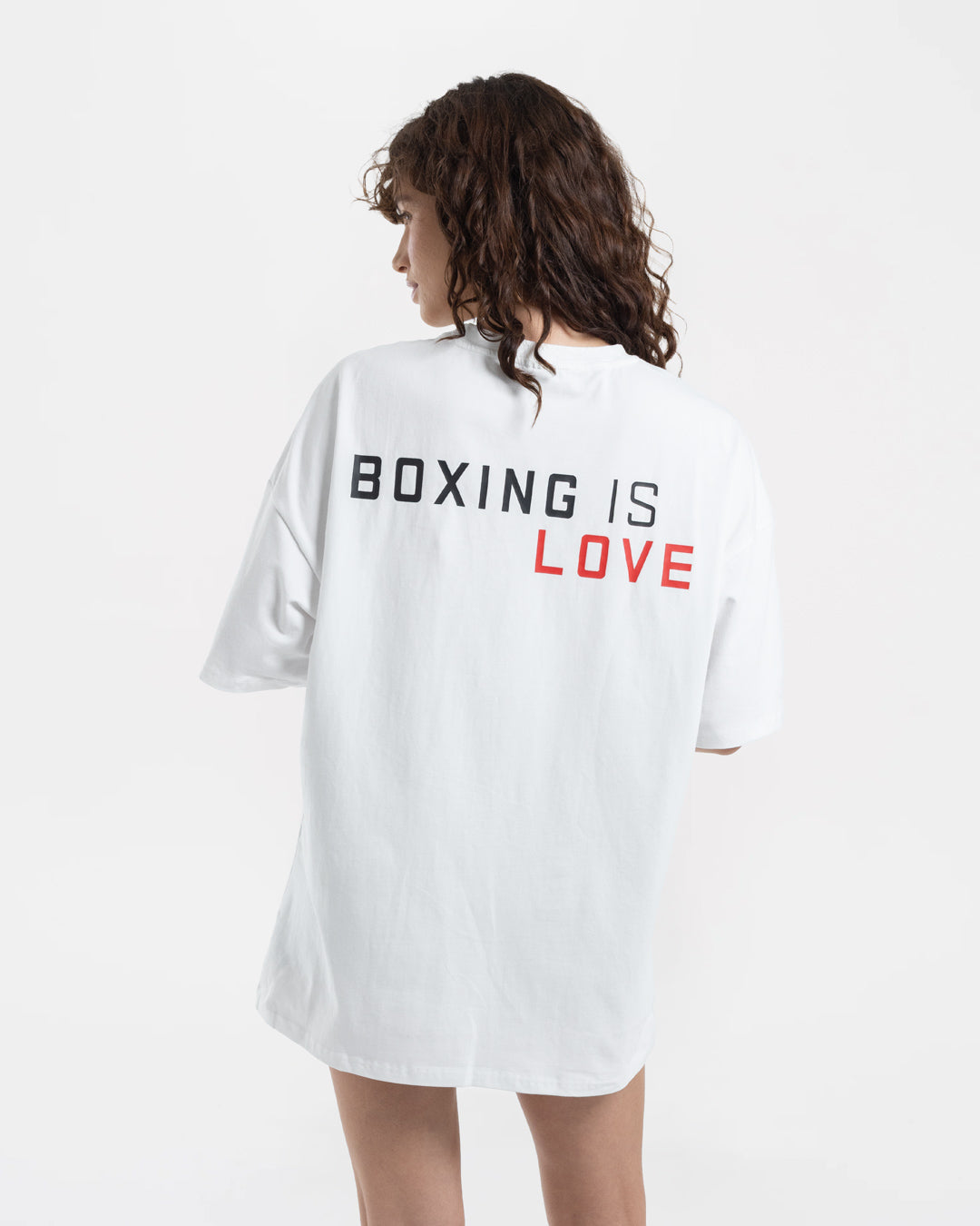 Boxing is Love Oversized T-Shirt - White