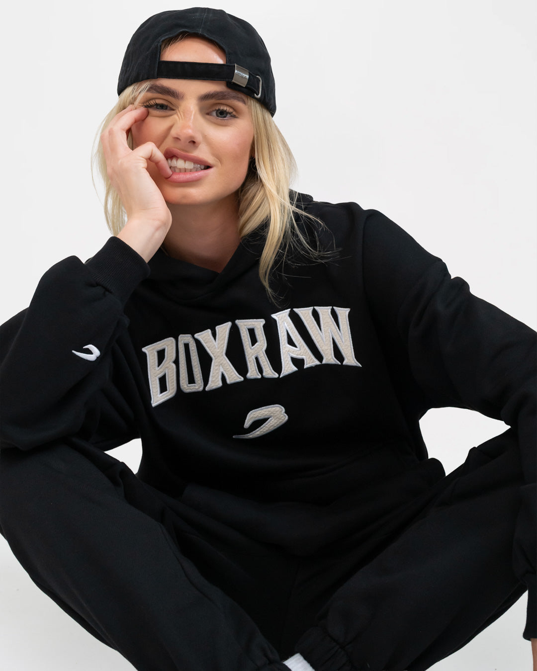 Women's East Street Hoodie - Black | BOXRAW