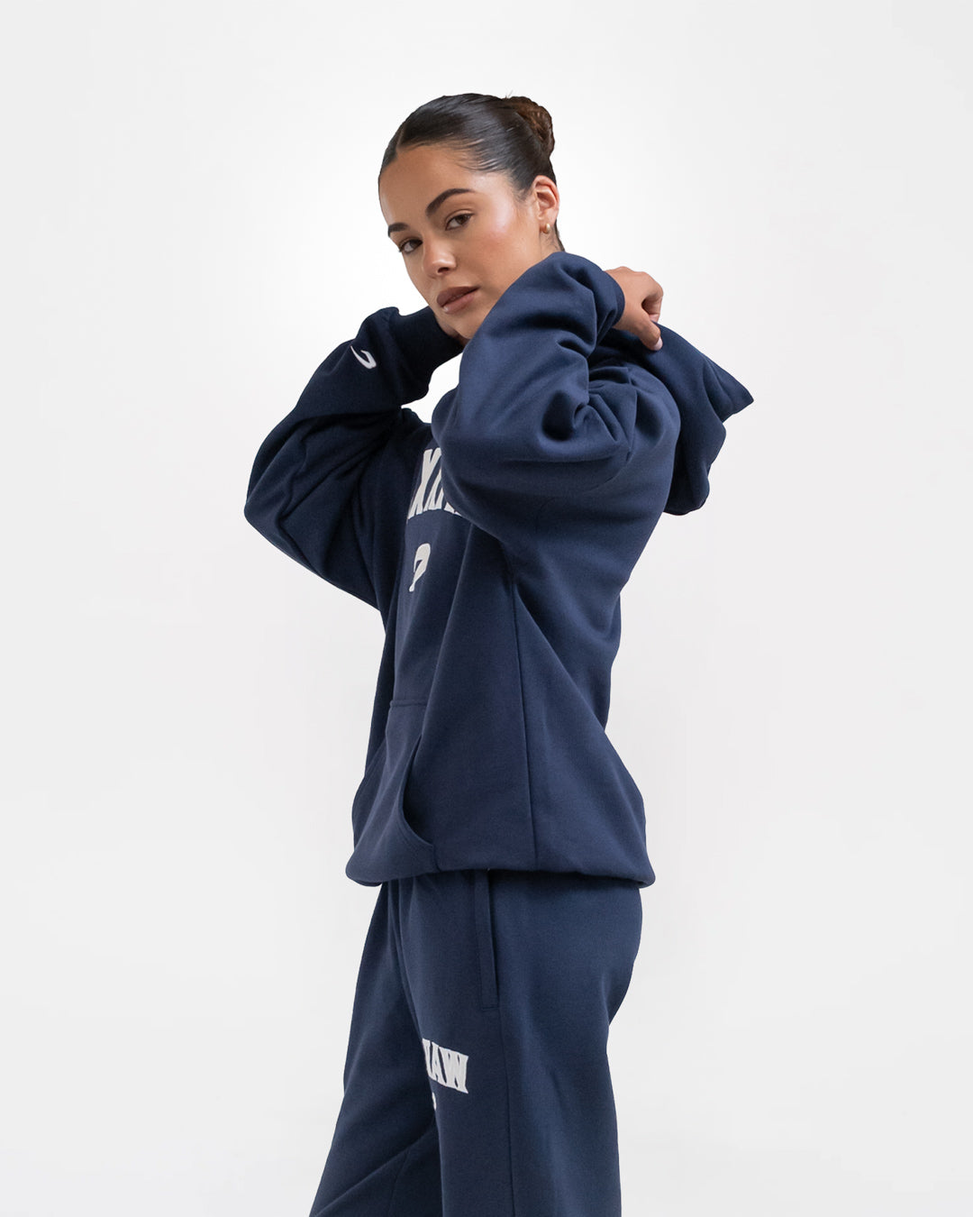 Women's East Street Hoodie - Midnight Blue | BOXRAW