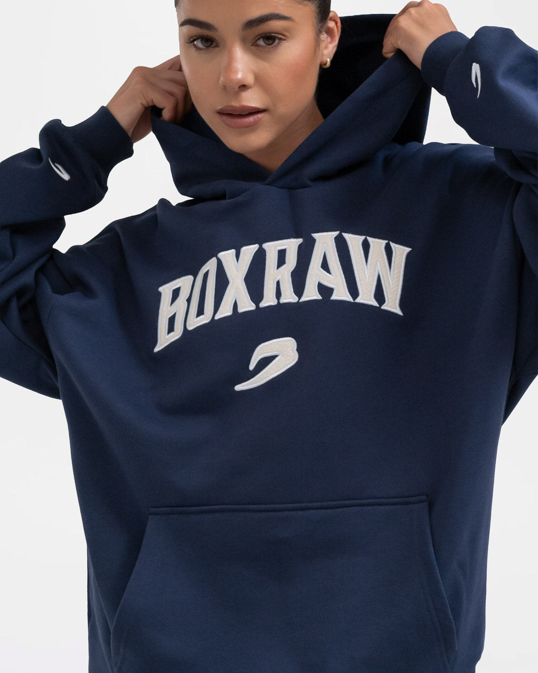 Women's East Street Hoodie - Midnight Blue | BOXRAW