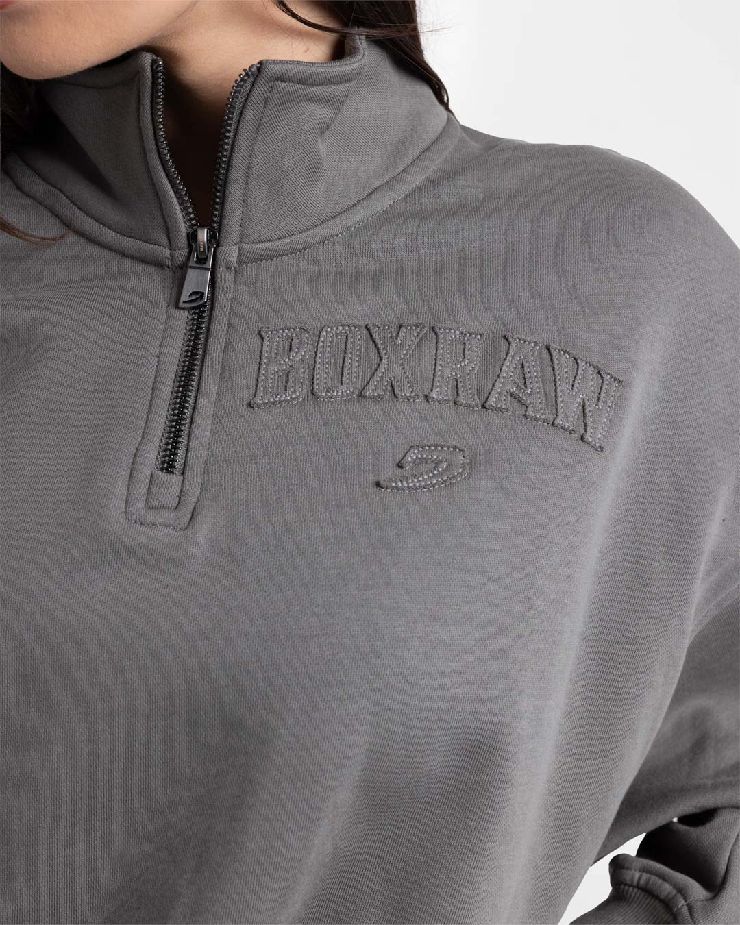 East Street 1/4 Zip - Distressed Grey