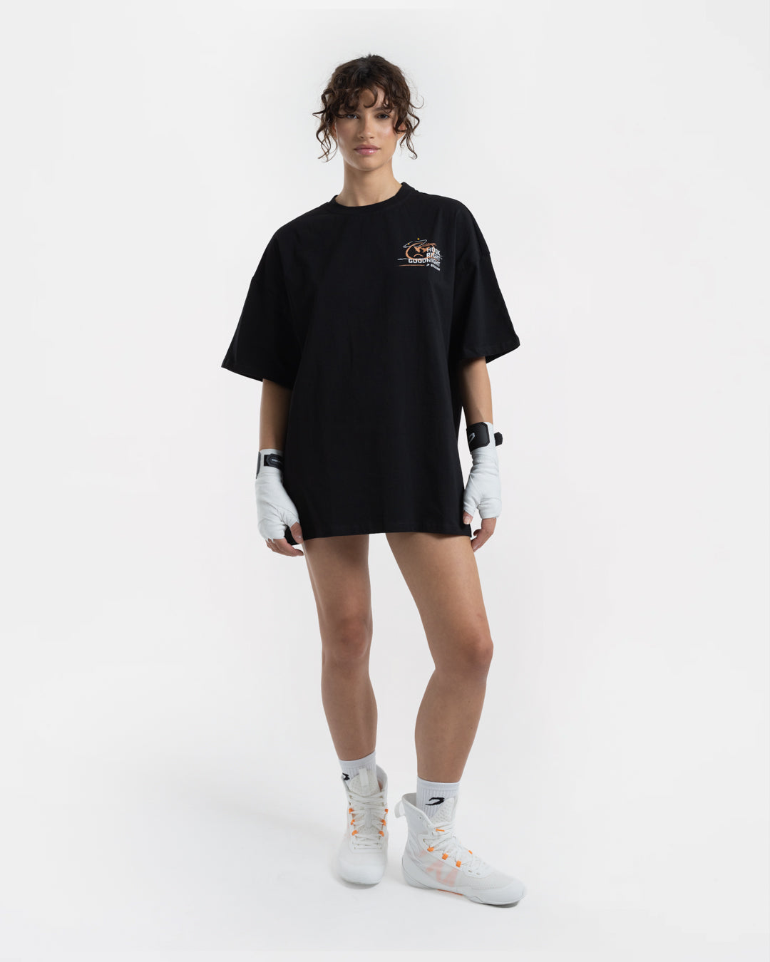 Hook Right Goodnight Oversized T-Shirt - Black