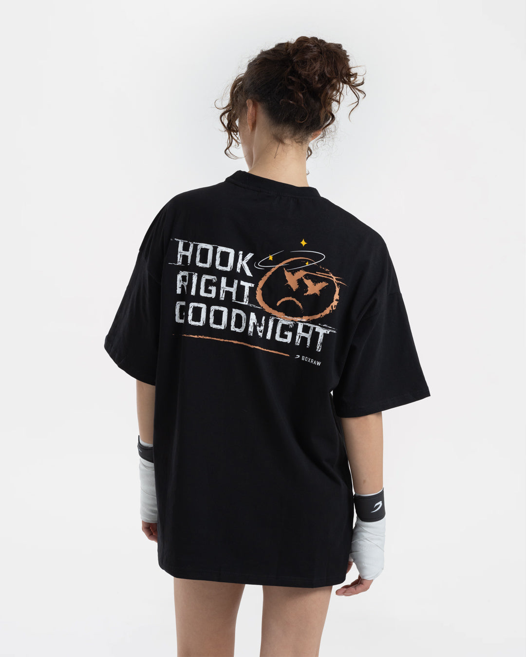 Hook Right Goodnight Oversized T-Shirt - Black