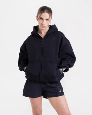 JoAnn Zip Hoodie - Black