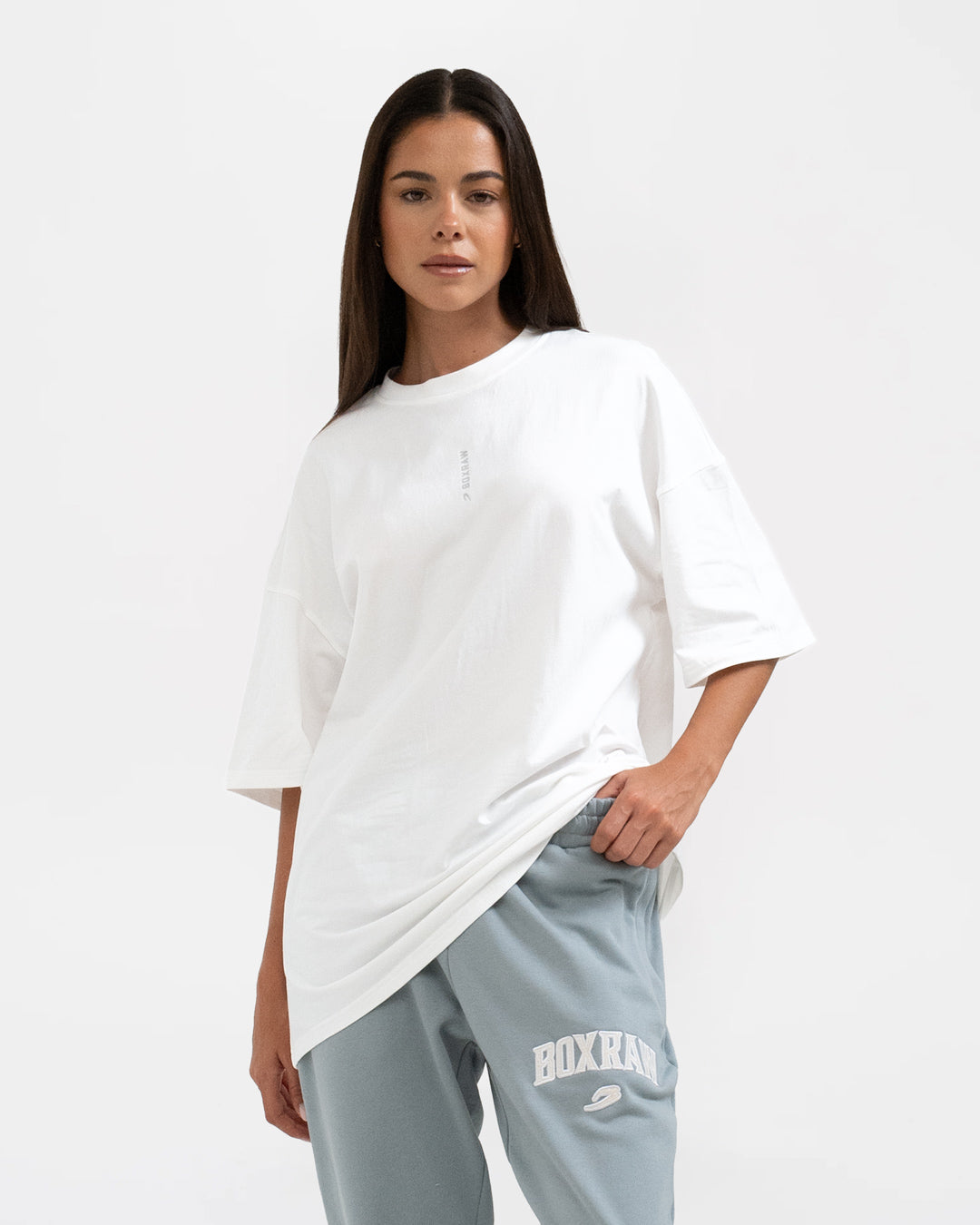 Lineal Oversized T-Shirt - White