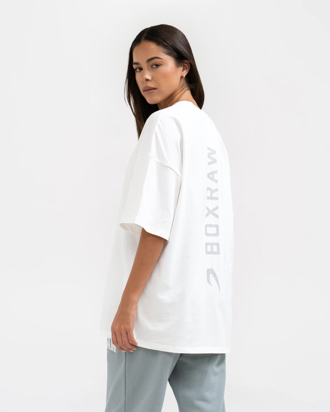 Lineal Oversized T-Shirt - White