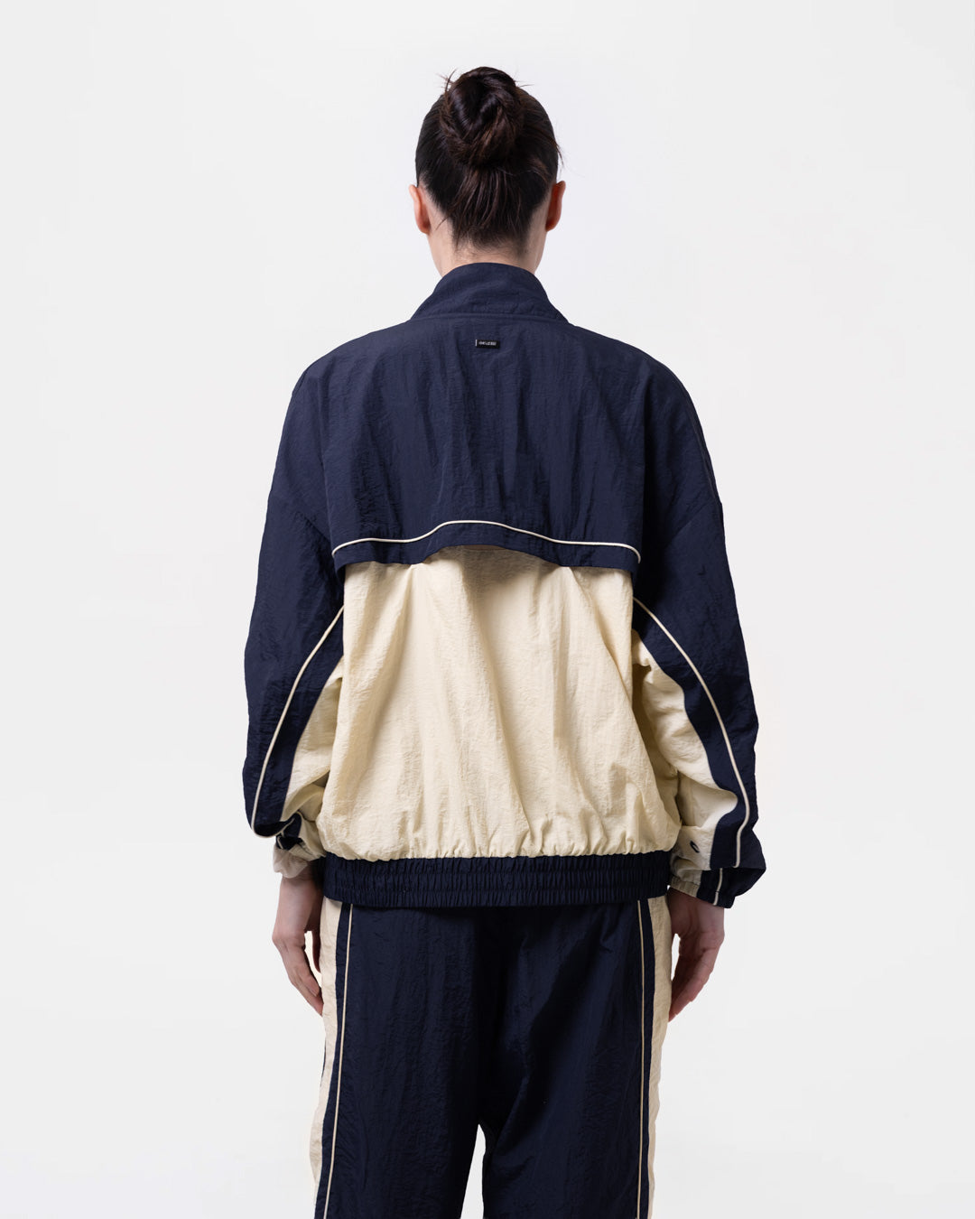 Nell Track Jacket - Navy/Cream