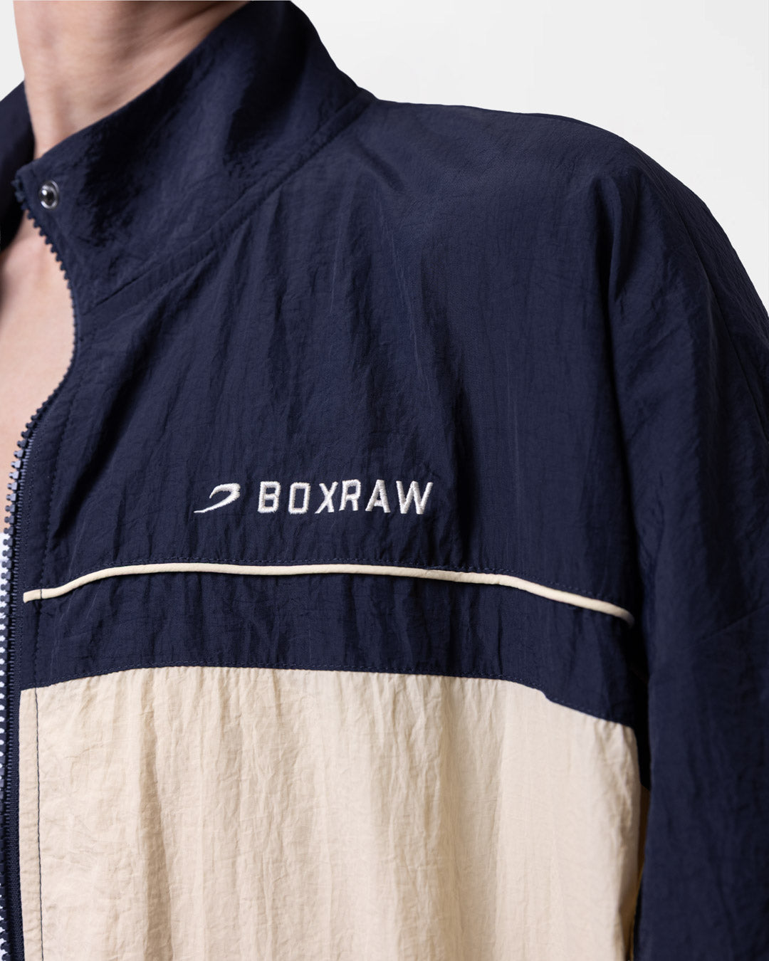 Nell Track Jacket - Navy/Cream