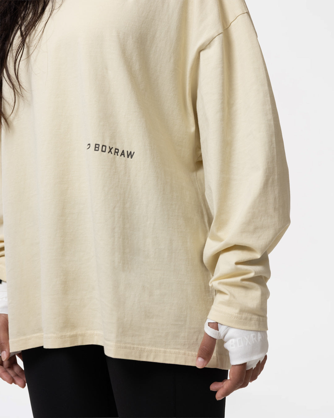 Sparring Club Long Sleeve T-Shirt - Washed Beige