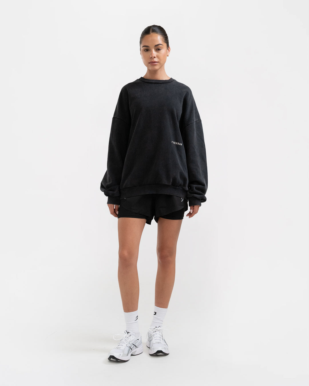 Sparring Club Oversized Sweatshirt - Washed Black