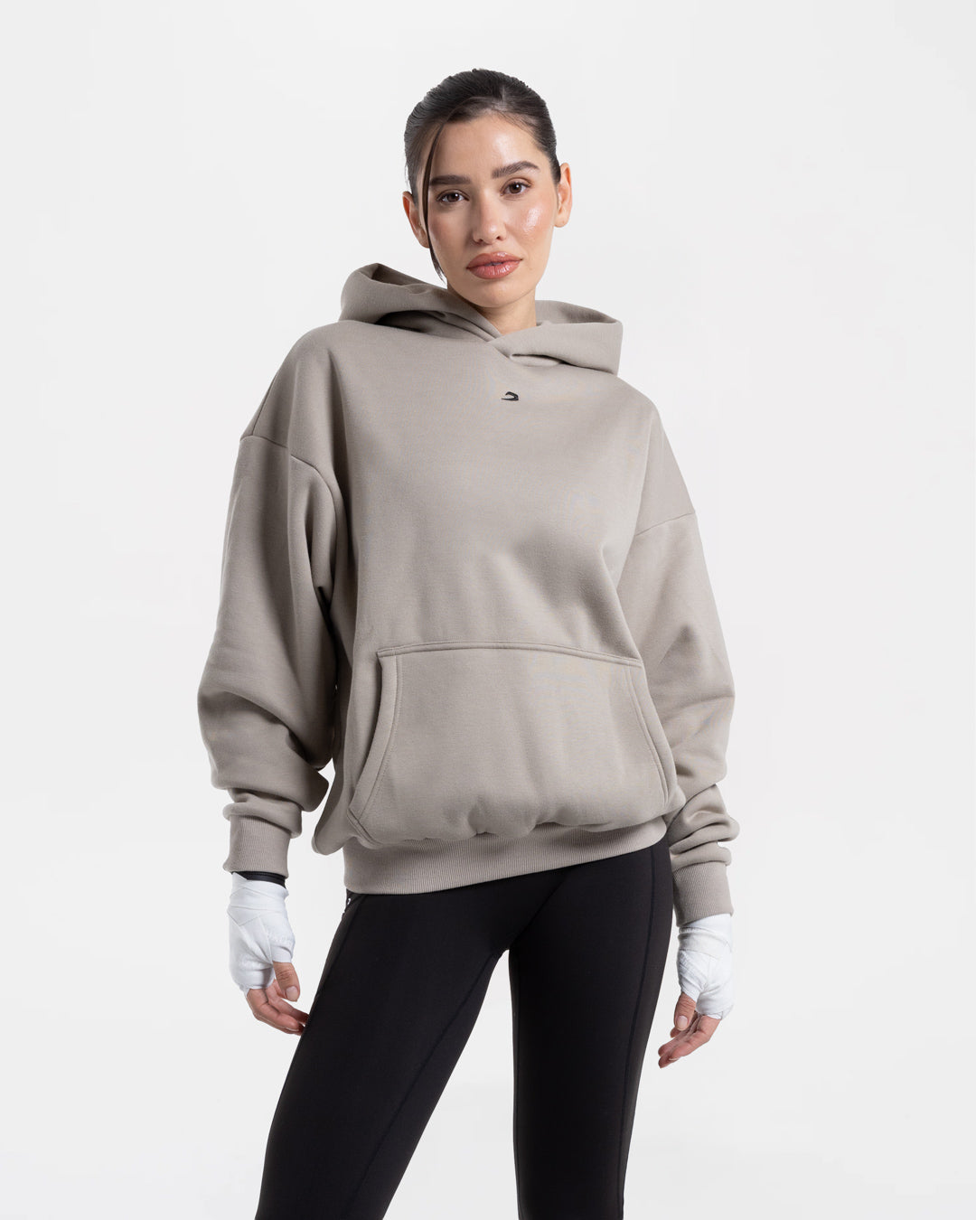 Strike Oversized Hoodie - Stone