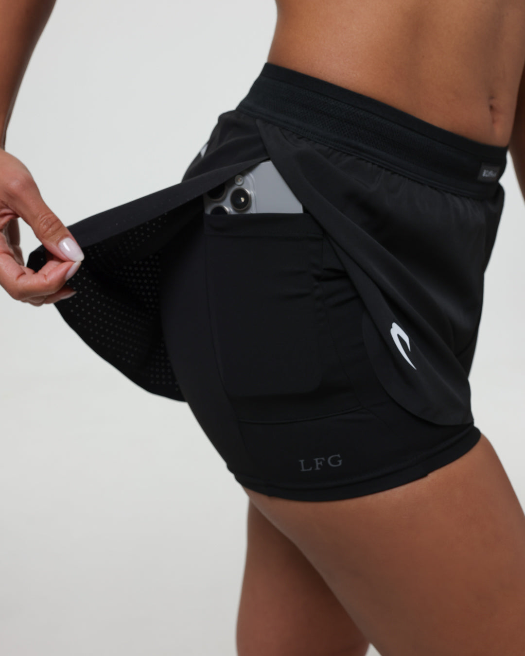 BOXRAW / TUNERO 2-IN-1ショーツ Womens Tunero 2-in-1 Shorts - Black | BOXRAW