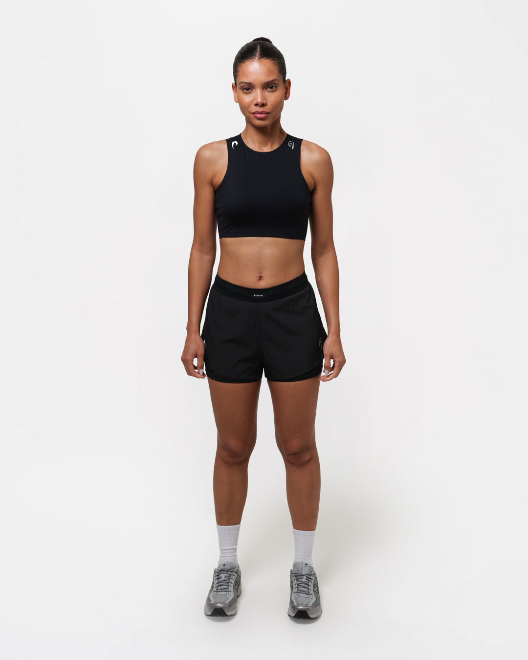 Womens Tunero 2-in-1 Shorts - Black | BOXRAW