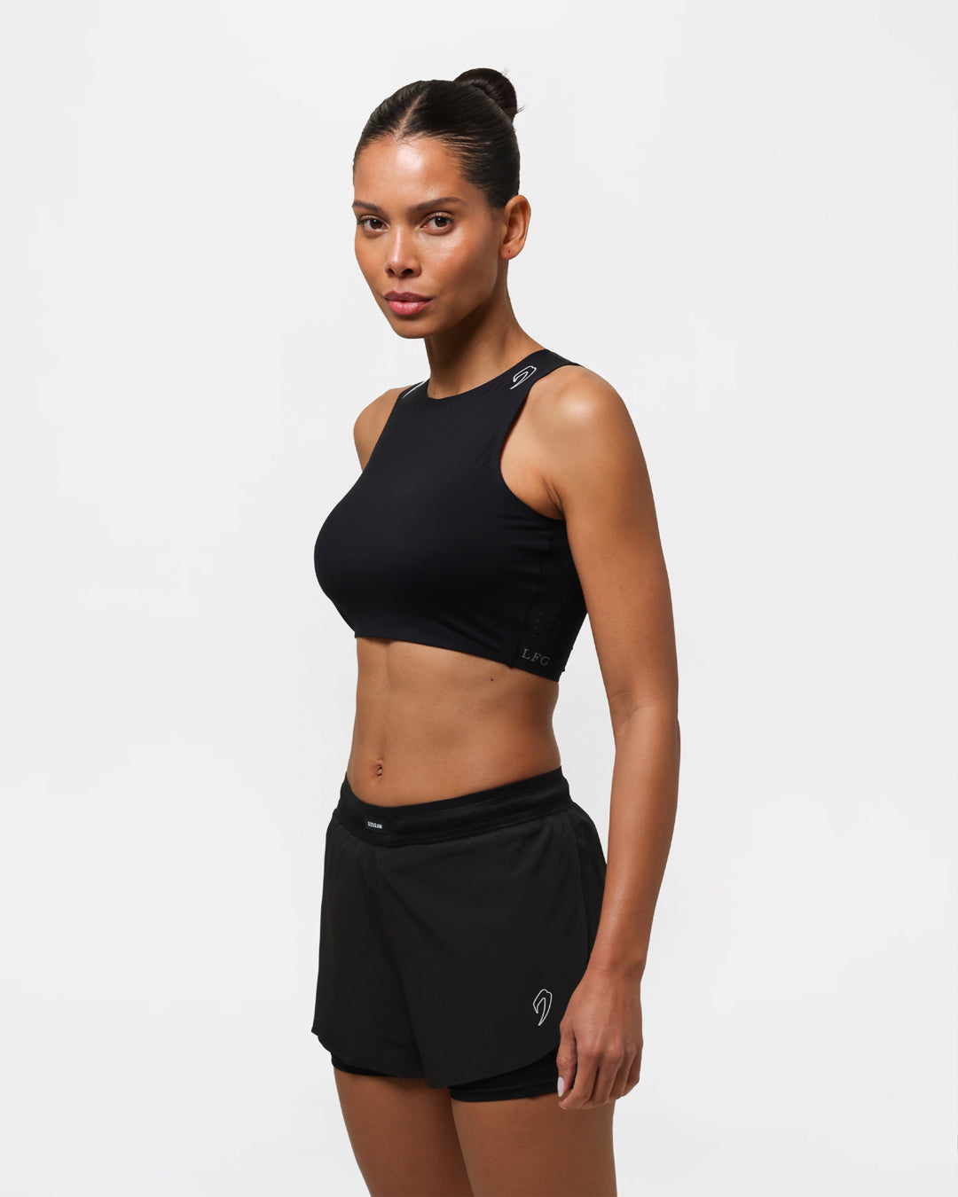Womens Tunero 2-in-1 Shorts - Black | BOXRAW