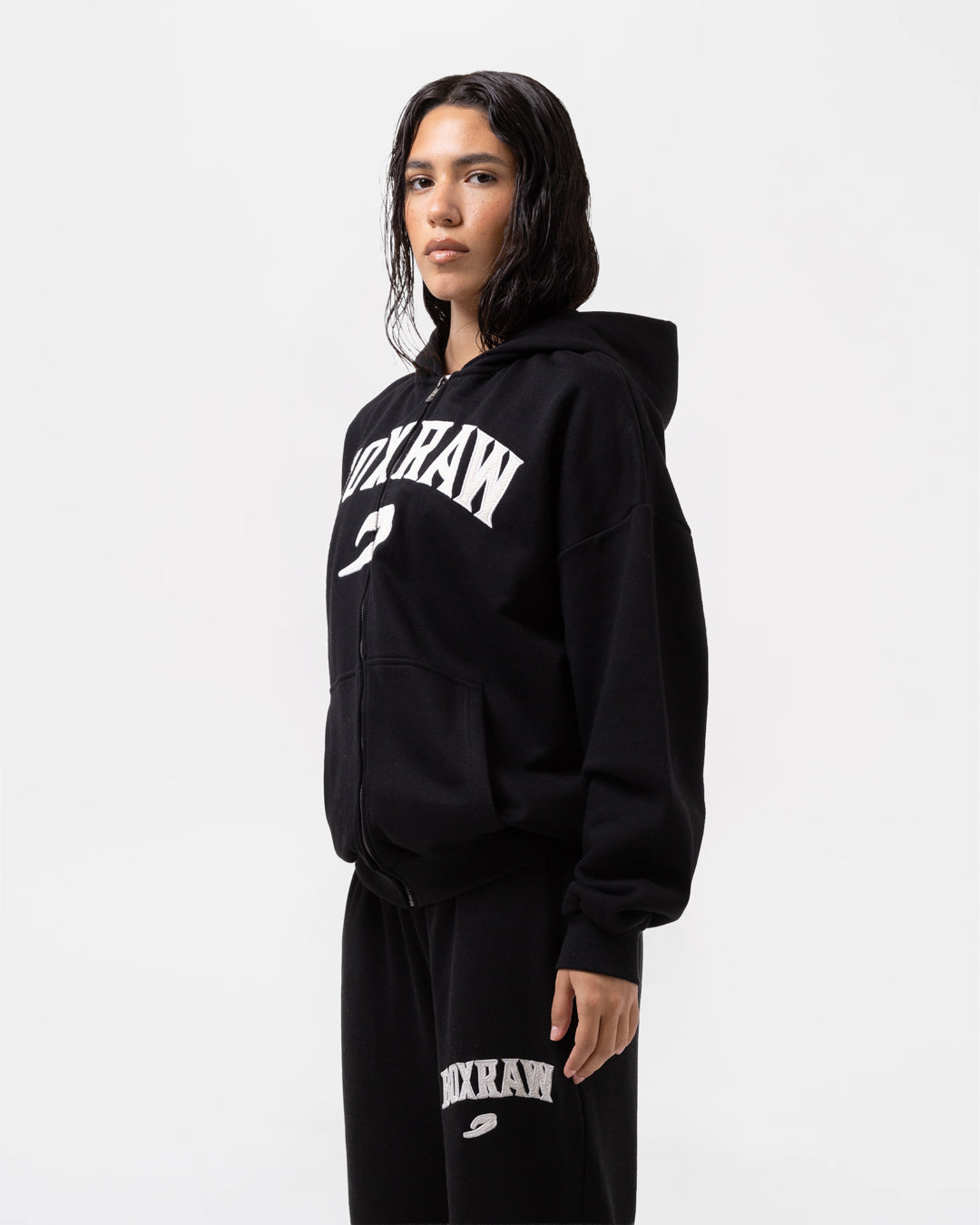 East Street Zip Up Hoodie - Black