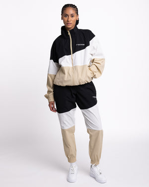 Harvey Jacket - Black/White/Beige