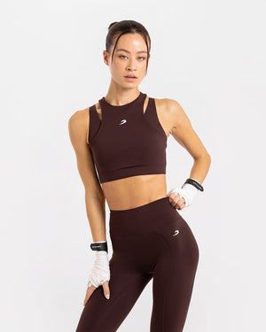 Jackie Sports Bra - Heritage Brown
