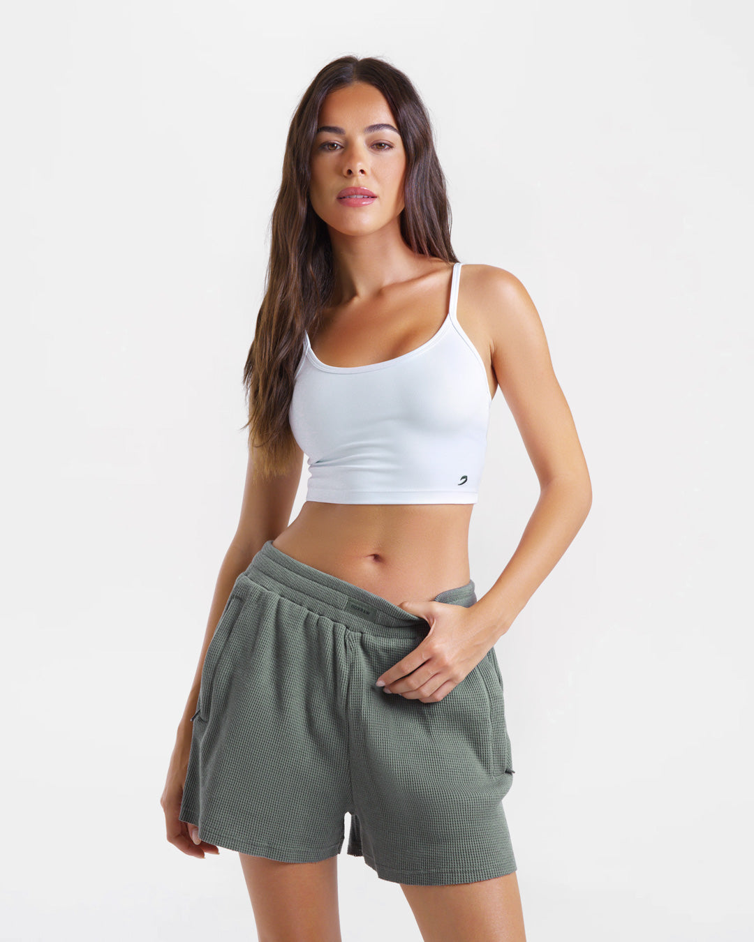 Shirley Waffle Shorts - Green