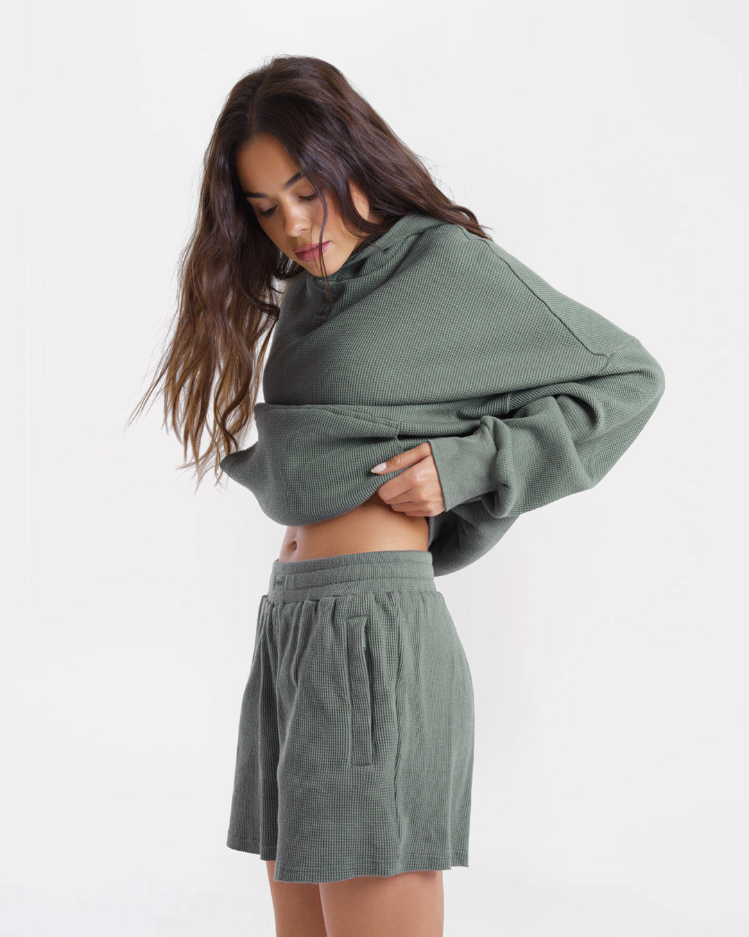 Shirley Waffle Shorts - Green