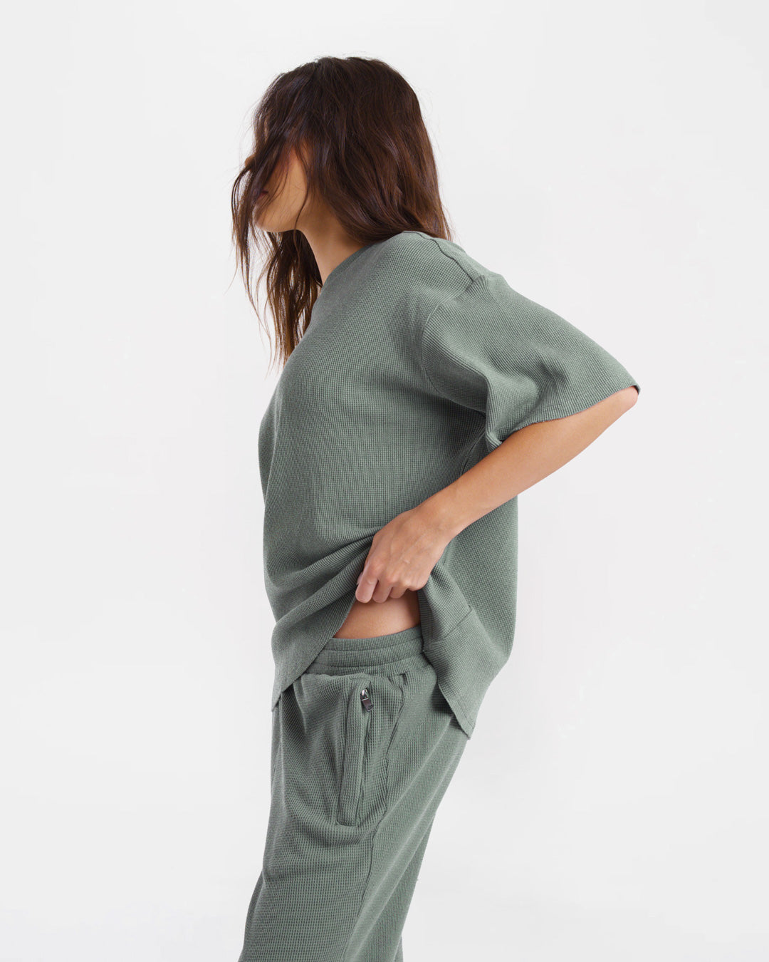 Shirley Waffle Bottoms - Green