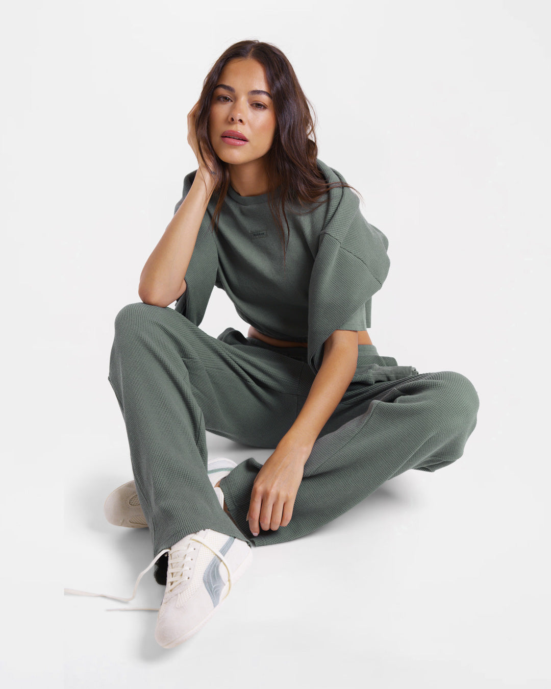 Shirley Waffle Bottoms - Green