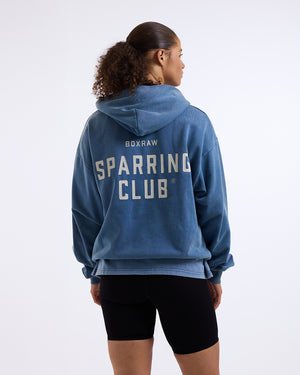 Sparring Club Oversized Hoodie - Washed Baby Blue