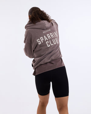 Sparring Club Oversized Hoodie - Washed Brown