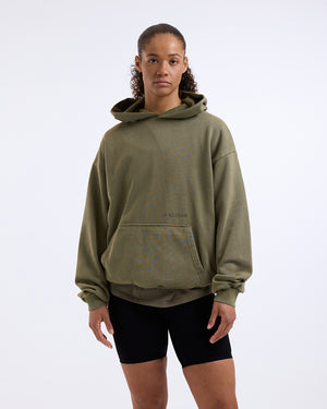 Sparring Club Oversized Hoodie - Washed Olive