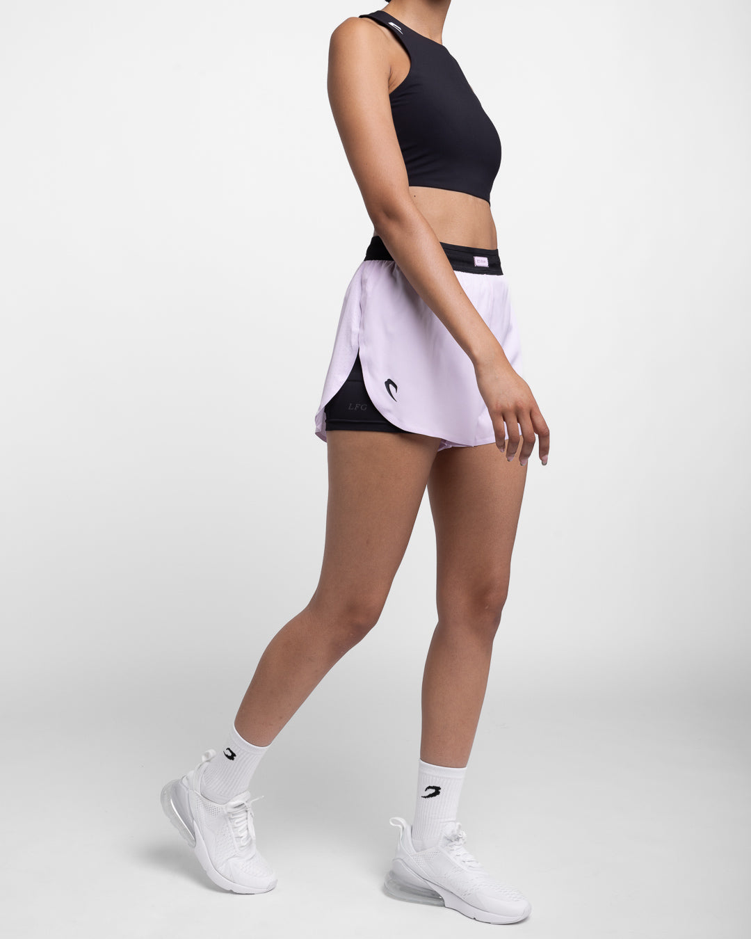 Womens Tunero 2-in-1 Shorts - Black | BOXRAW