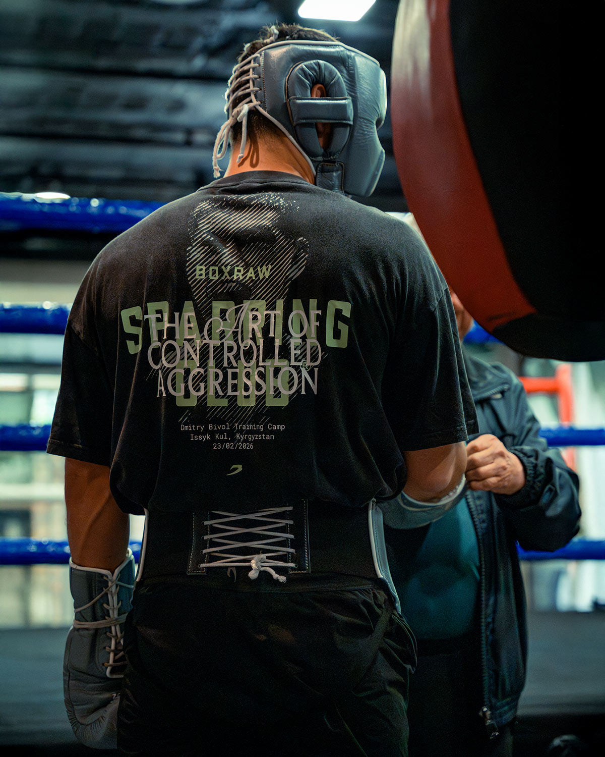 Bivol x Sparring Club Oversized T-Shirt - Washed Black | BOXRAW