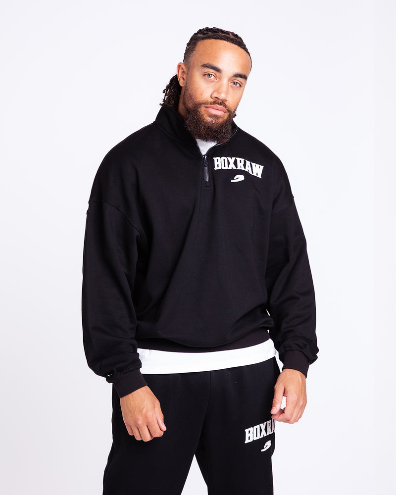 East Street 1/4 Zip - Black