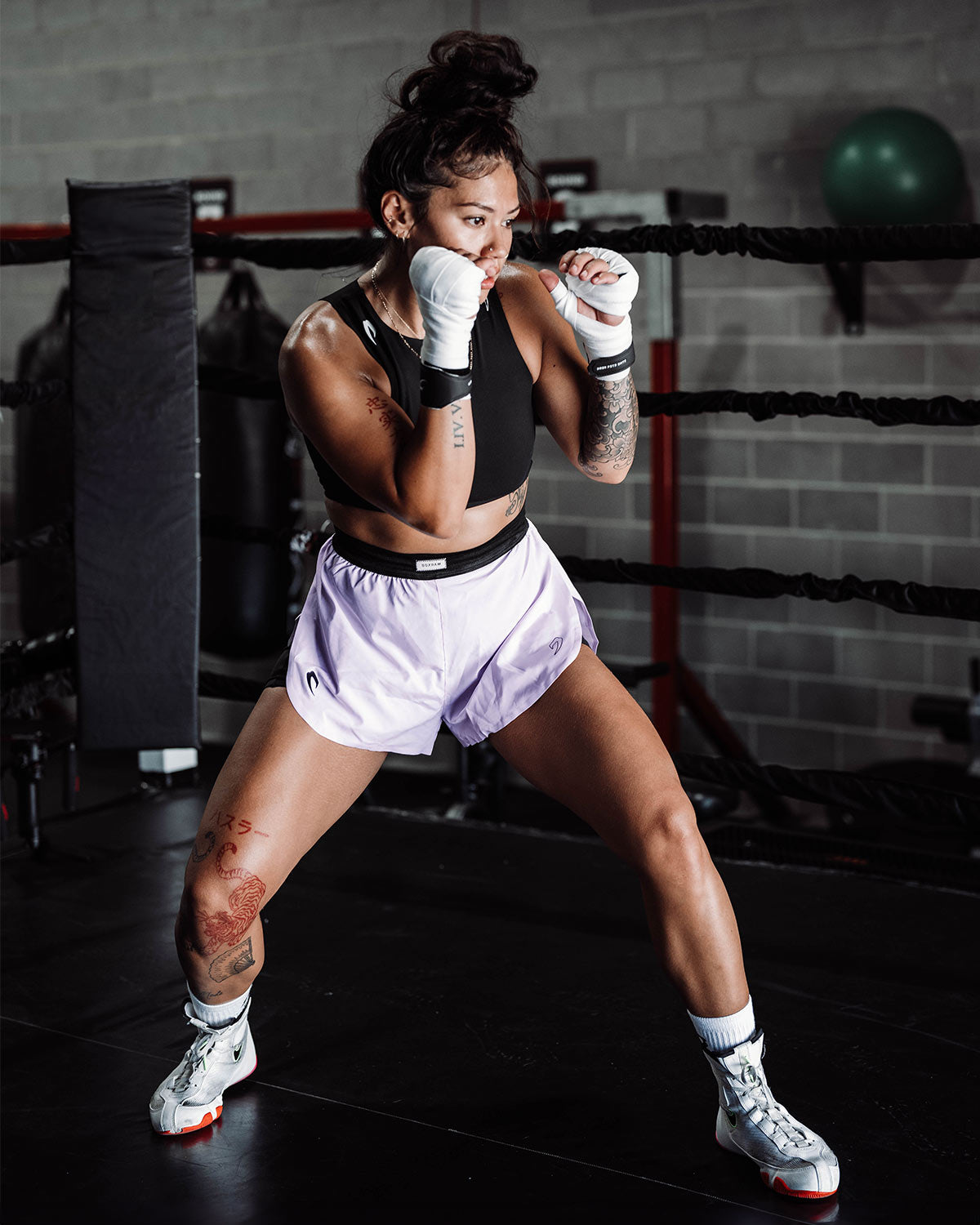 Womens Tunero 2-in-1 Shorts - Lilac | BOXRAW
